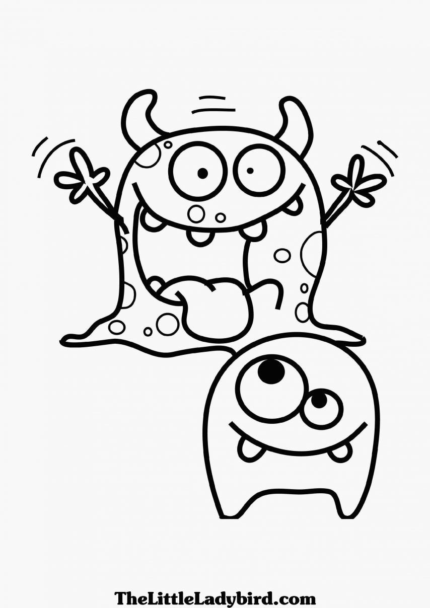22 Printable Coloring Pages for Kids for: Coloring Monsters ...