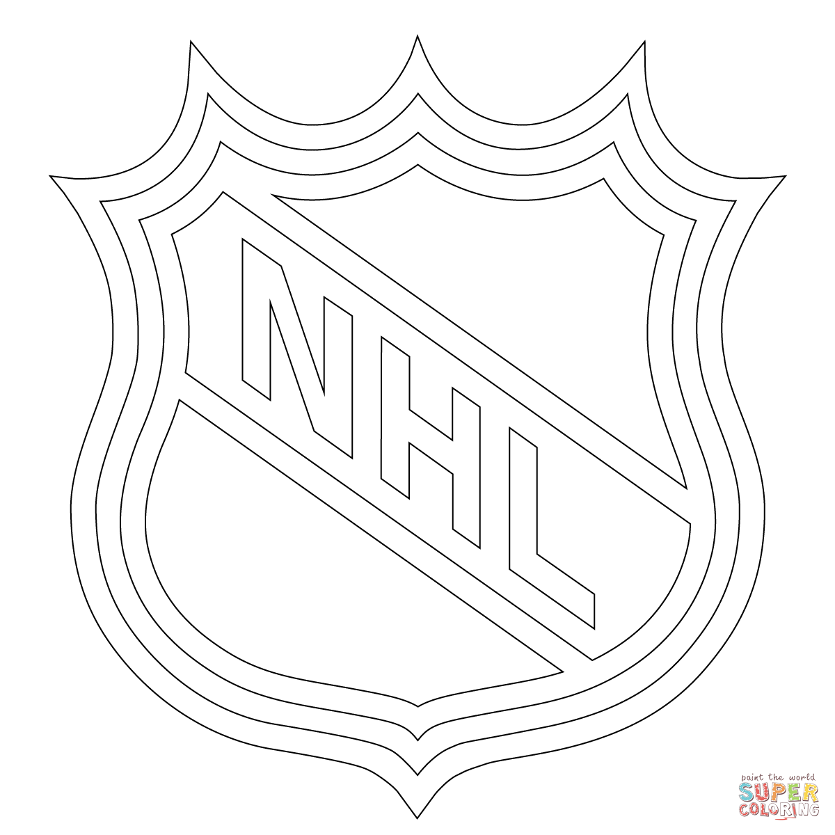 Nhl Symbols Coloring Pages - Coloring Home