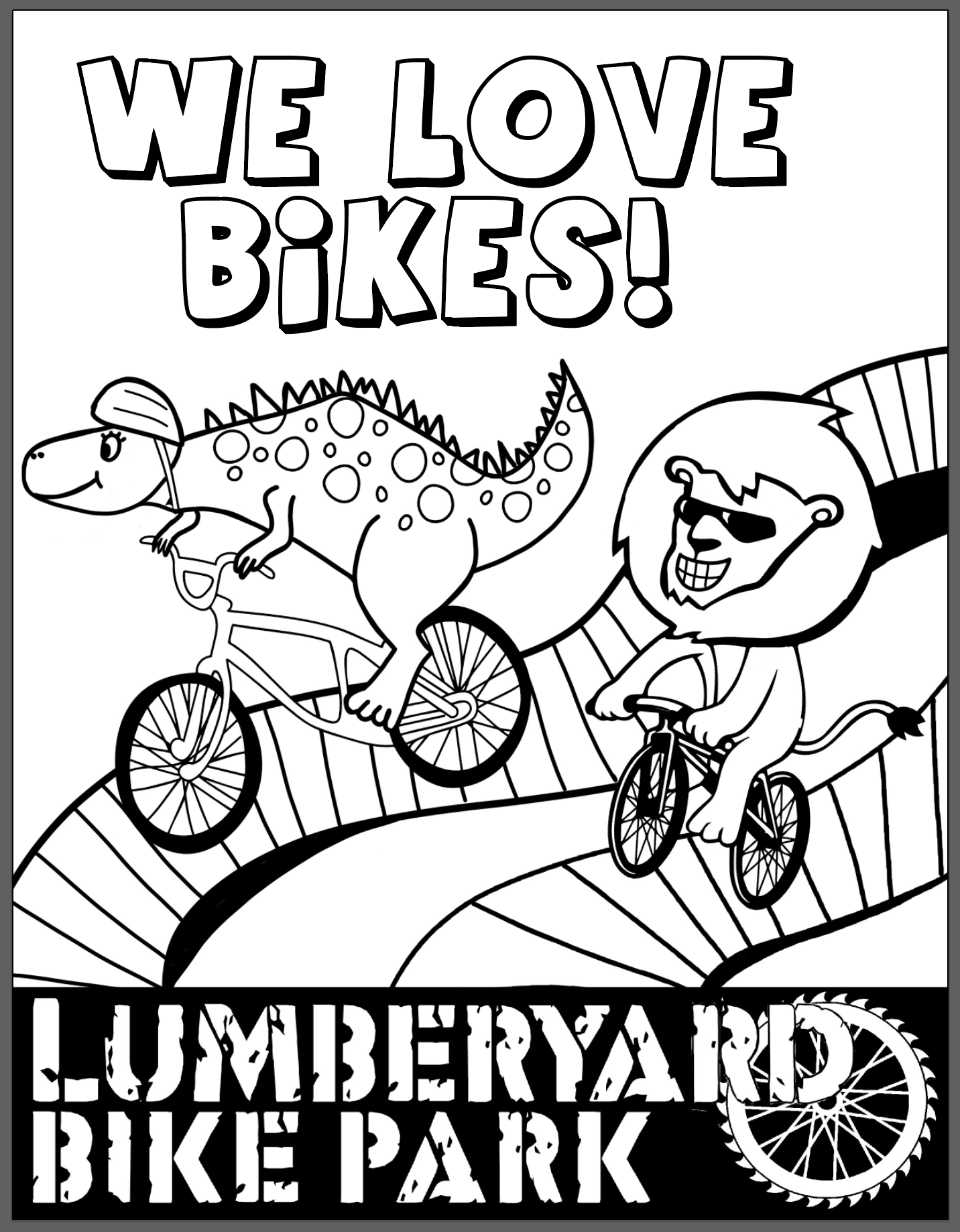 Coloring Pages - Lumberyard Indoor Bike Park