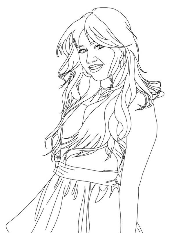 Photo of Miley Cyrus in Hannah Montana Coloring Page - NetArt | Hannah  montana, Miley cyrus, Miley