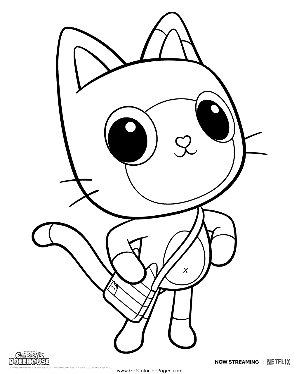 Pandy Paws Gabby's Dollhouse Coloring Pages - Get Coloring Pages