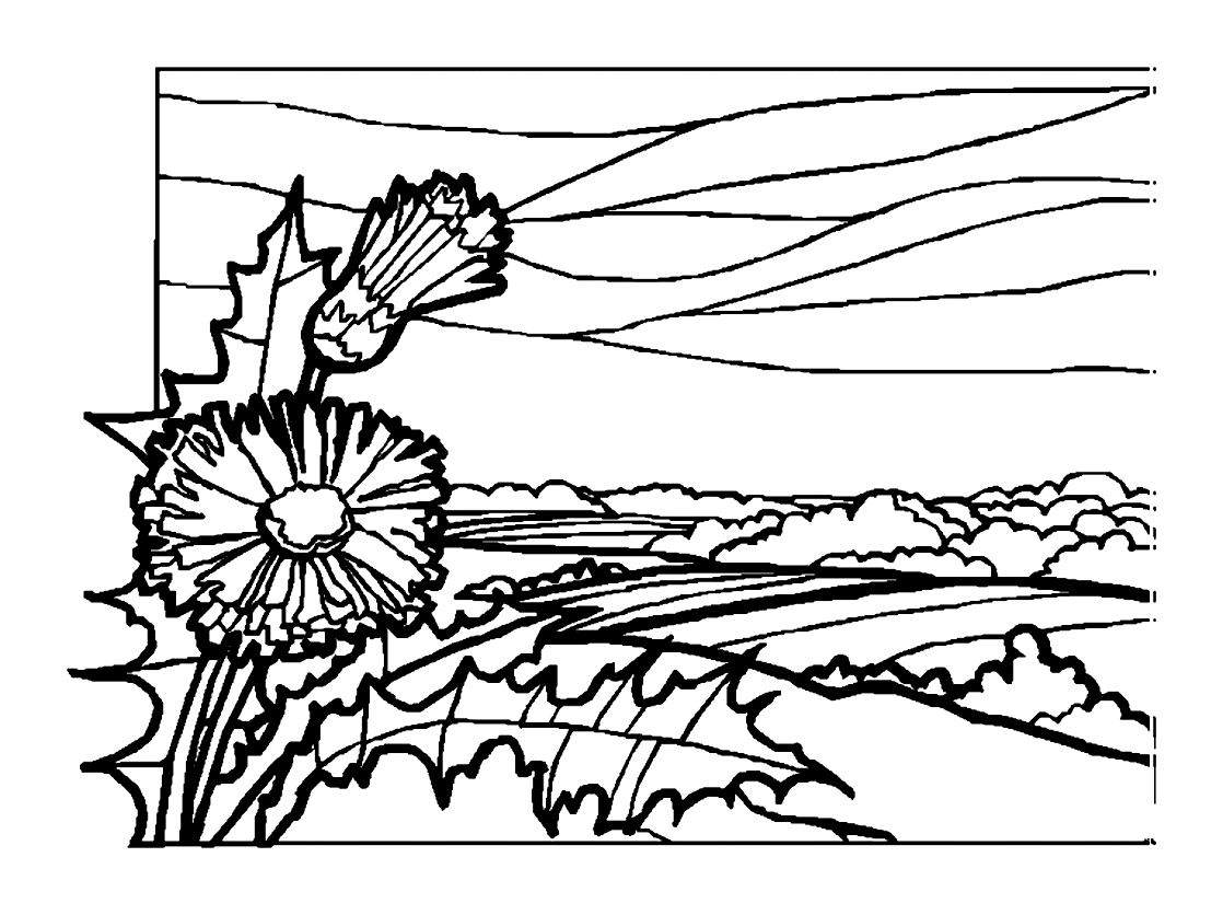 Landscape - Coloring Pages for adults : coloring-landscapes-to-color-1