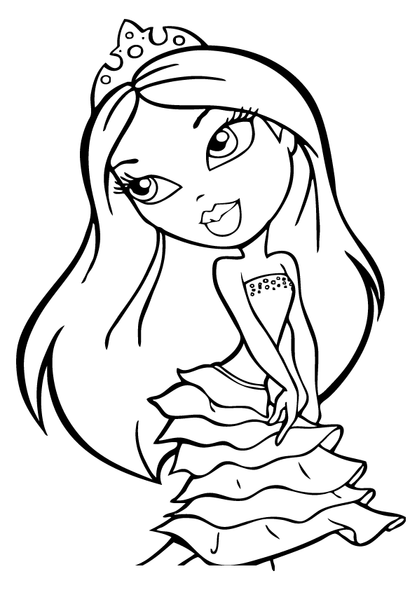 Free Printable Coloring Pages Bratz Dolls - Coloring