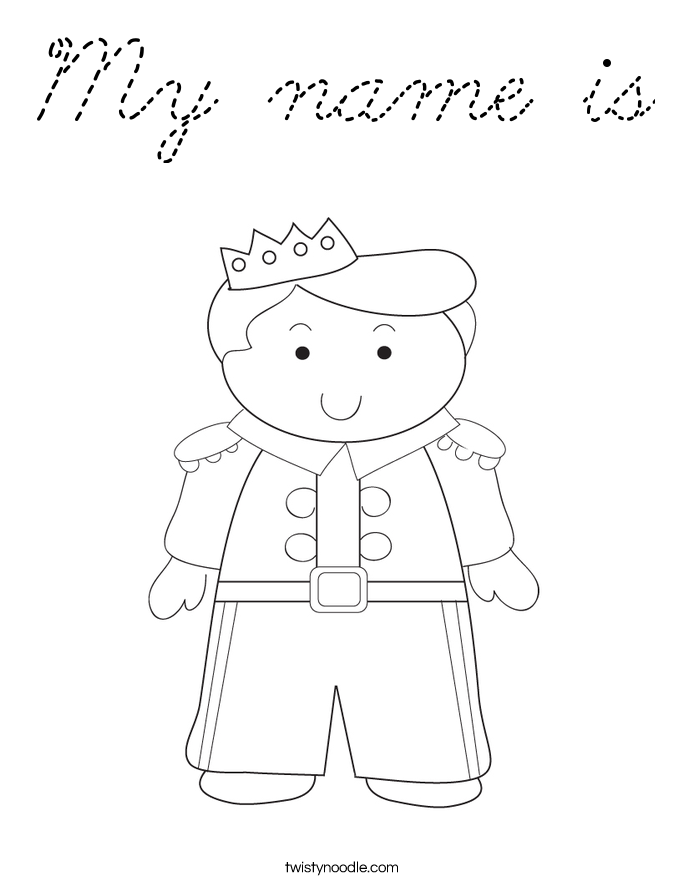 Coloring Page Of My Name