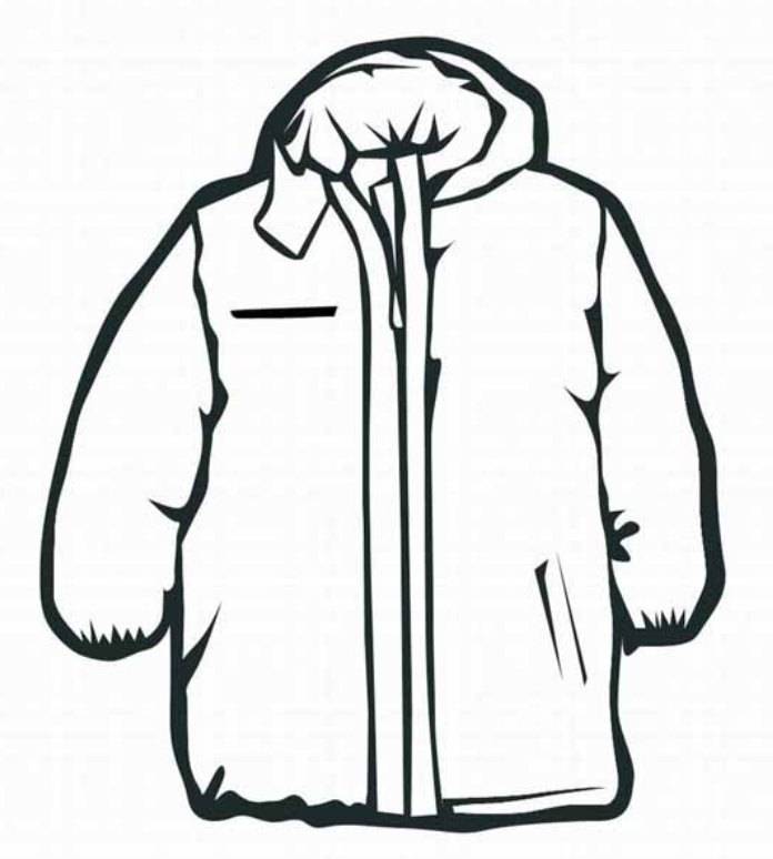 Print Coat Winter Clothes Coloring Page or Download Coat Winter ...