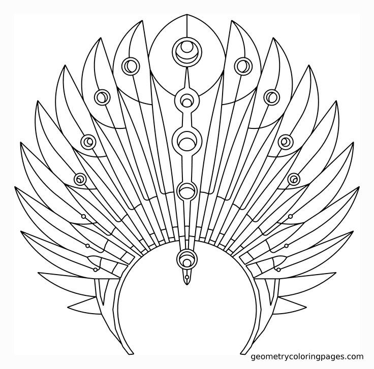 Indian Headdress Coloring Page - Coloring Page