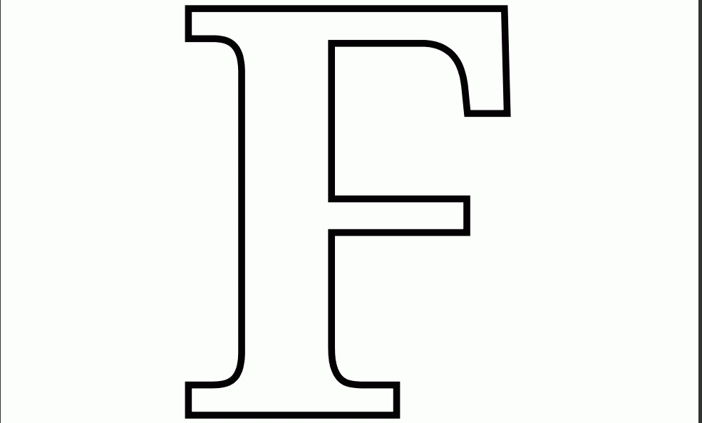 Letter F Printable Coloring Pages - High Quality Coloring Pages