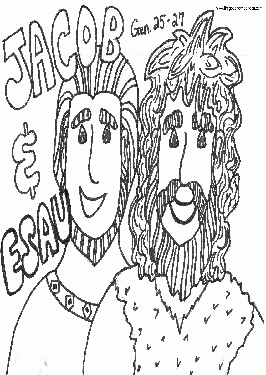 Bible Coloring Pages For Jacob And Esau | Best Coloring Page Site