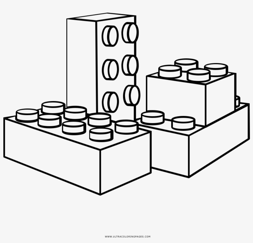 Blocks Coloring - Lego Block Coloring Pages PNG Image ...