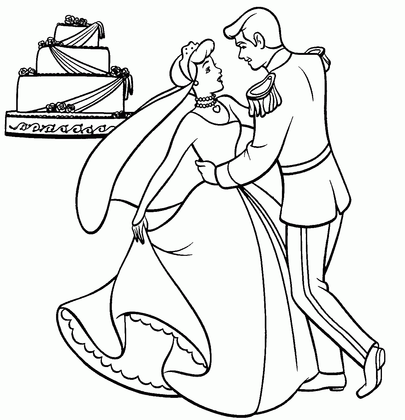 Princess Cinderella & Prince Charming Wedding > Printable Disney ...