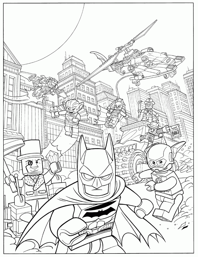 Lego Justice League Coloring Pages Coloring Home