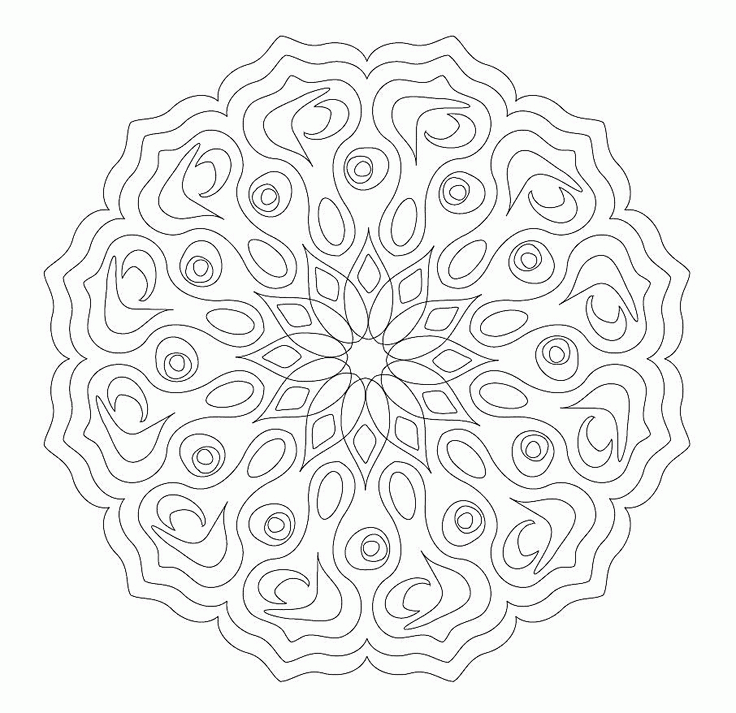 10 Pics of Complicated Mandala Coloring Pages - Complex Mandala ...