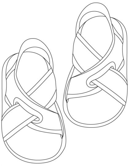 sandals coloring pages | Download Free sandals coloring pages for kids |  Best Coloring Pages | Summer coloring sheets, Coloring pages for kids, Coloring  pages