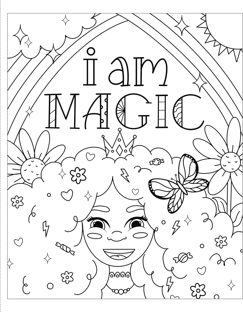 Black Girls Are Magic: A Coloring Book ...