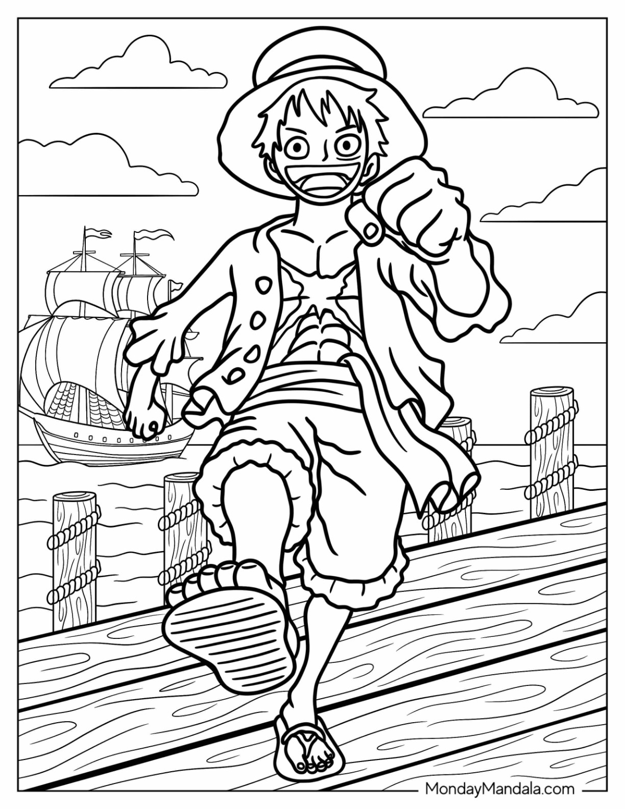 30 One Piece Coloring Pages (Free PDF Printables)