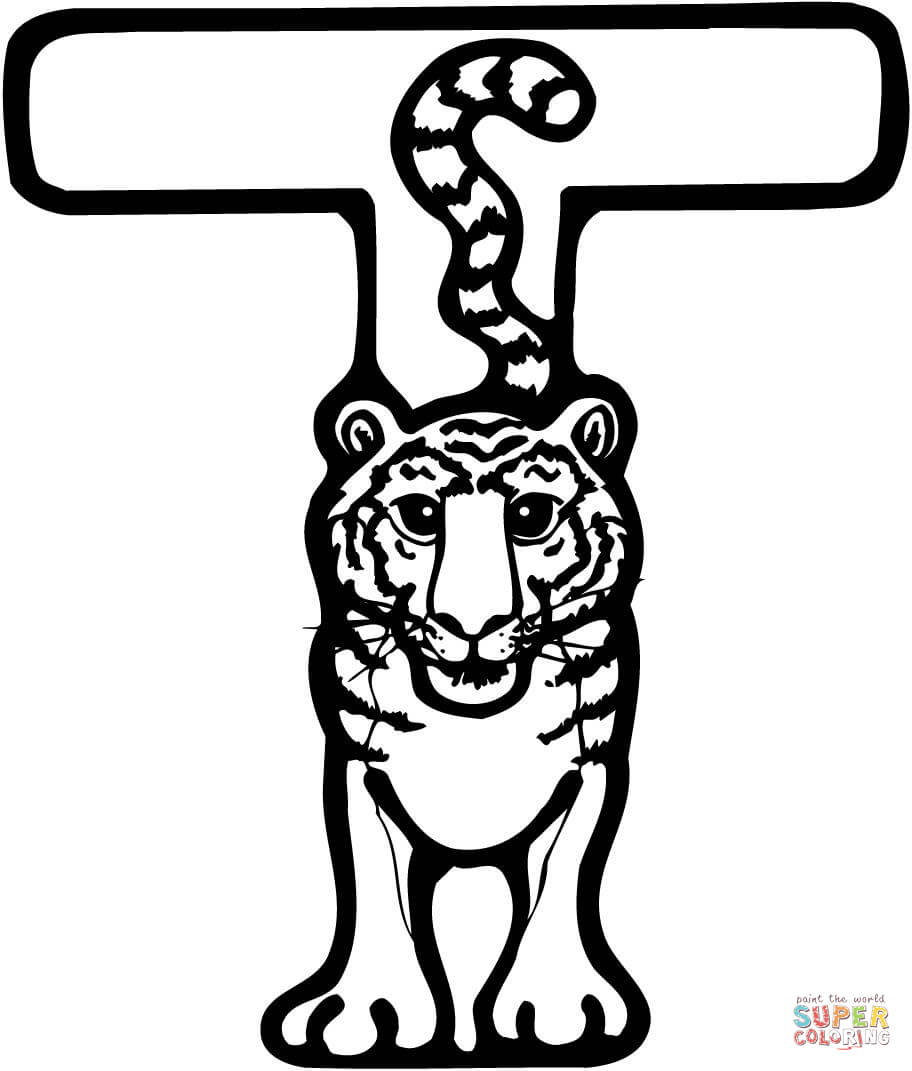 Letter T coloring pages | Free Coloring Pages