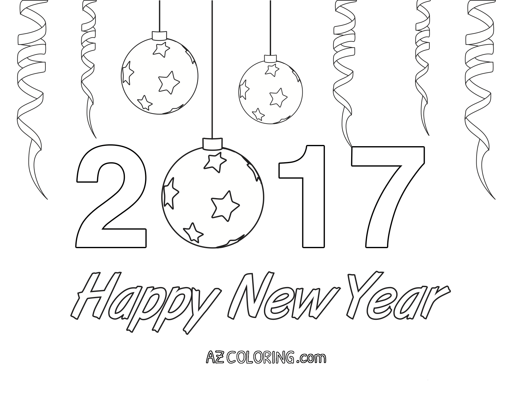 2017 Coloring Page Bltidm New Years Coloring Page