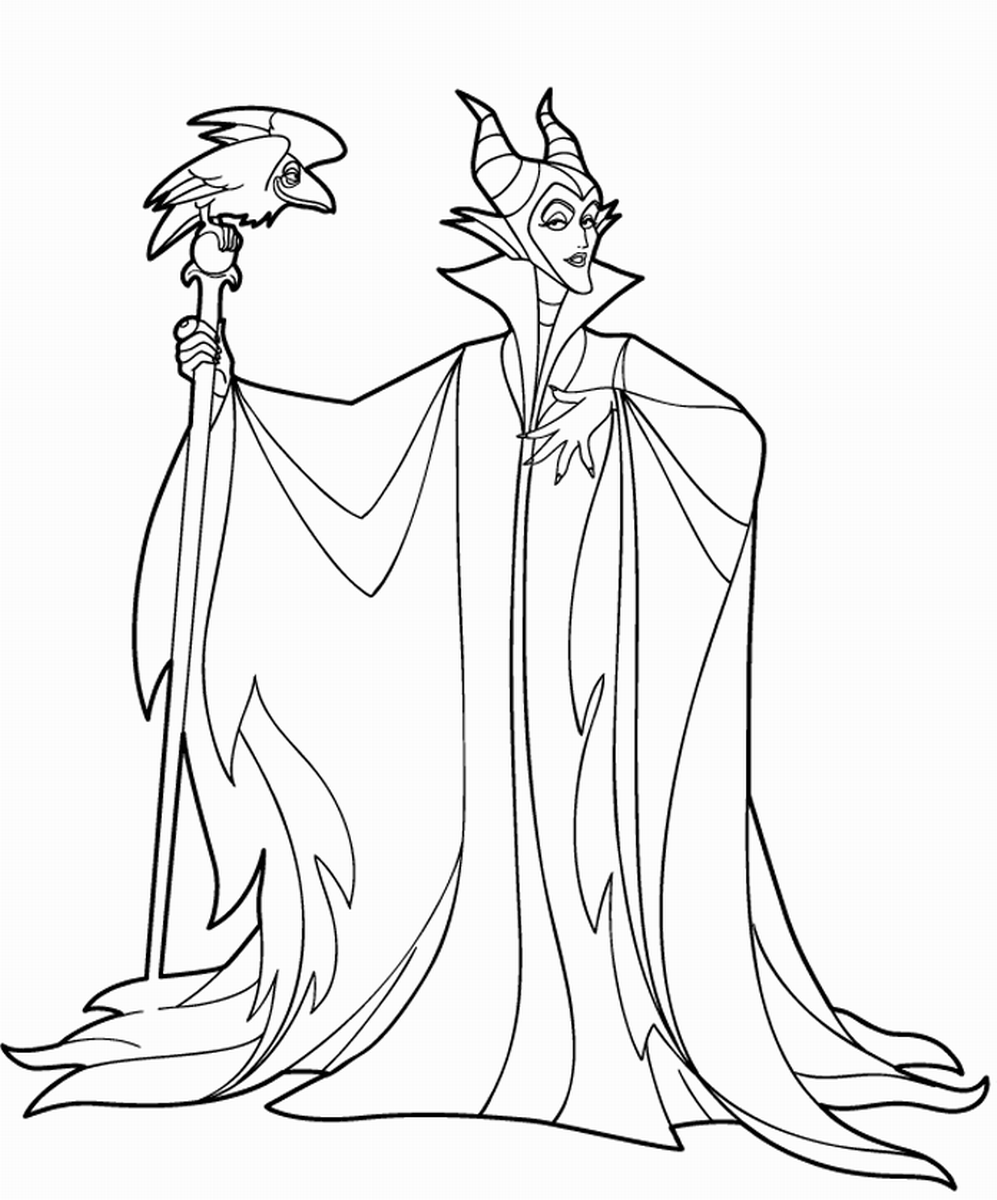 Malificent Coloring Pages