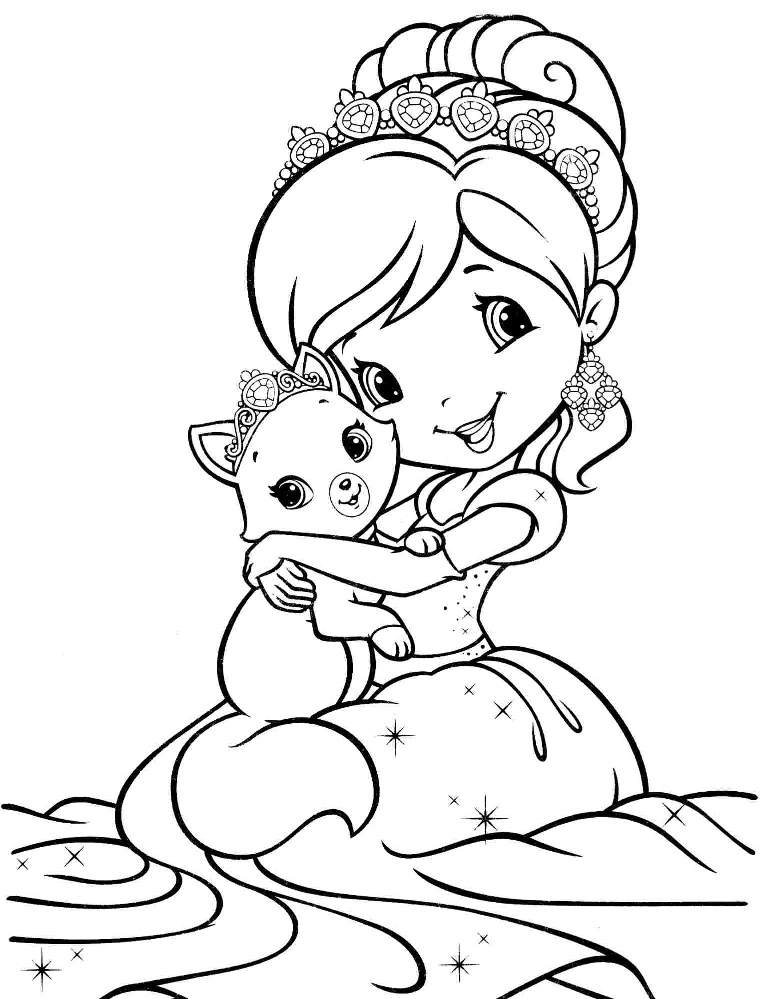 8 Pics of Strawberry Shortcake Cartoon Coloring Pages - Strawberry ...