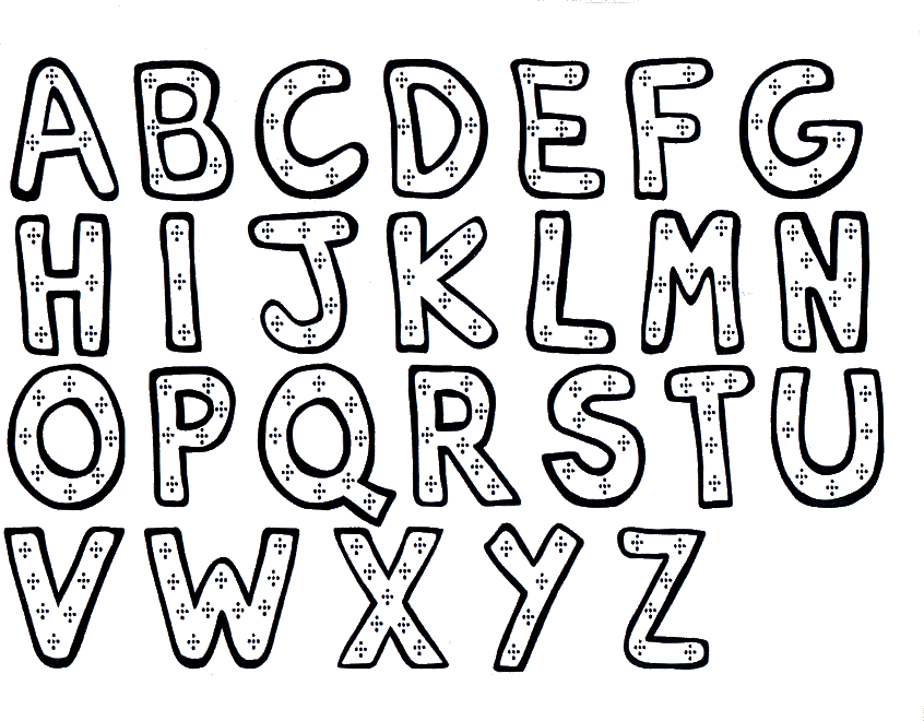 Alphabet Coloring Pages To Print Free