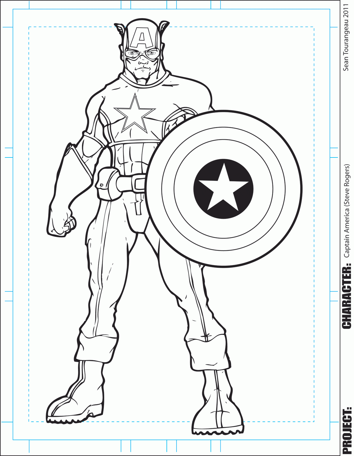 Captain America Coloring Pages To Print - Coloring Pages For All Ages