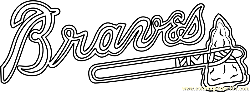 Atlanta Braves Logo Coloring Page for ...