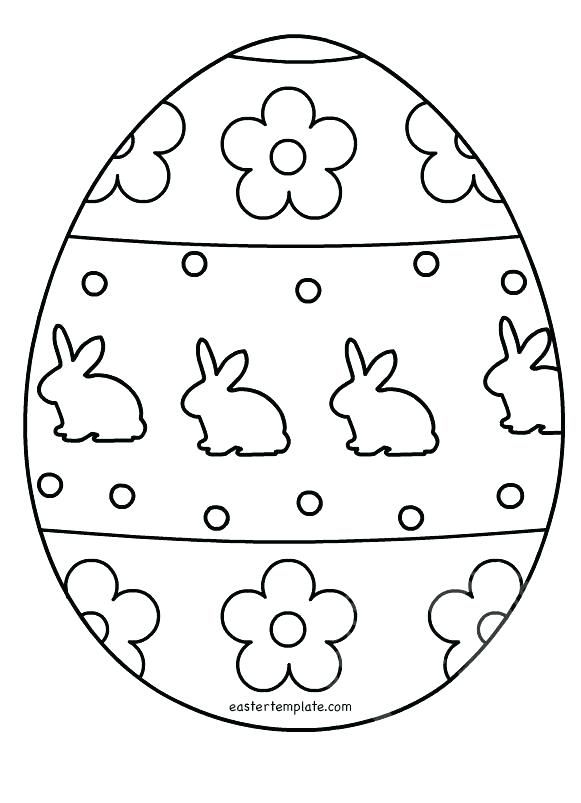 Easter Basket Coloring Pages Egg Colouring Page Template Home | Coloring  easter eggs, Easter egg coloring pages, Easter egg template