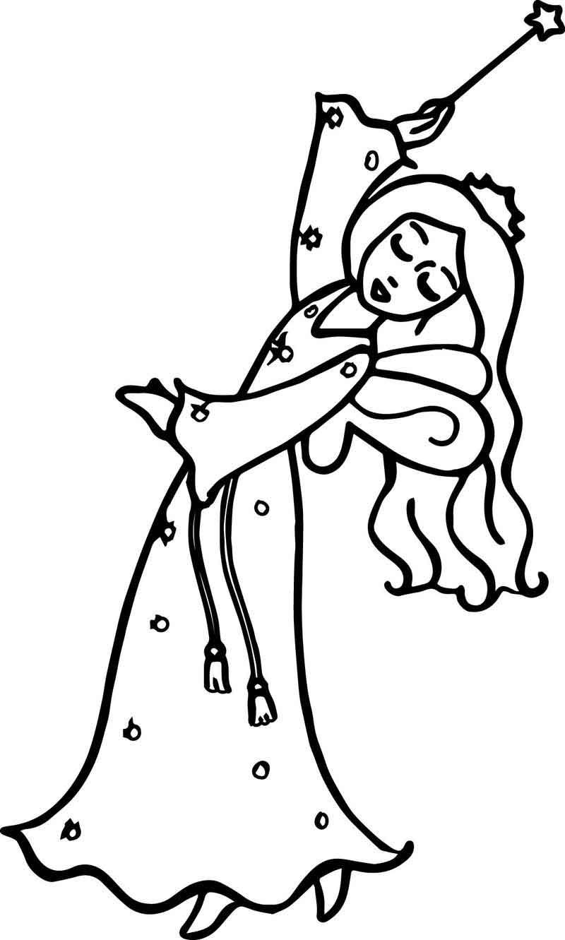 Cartoon Flying Fairy Princess Magic Wand Coloring Page | Fairy princesses, Coloring  pages, Magic wand
