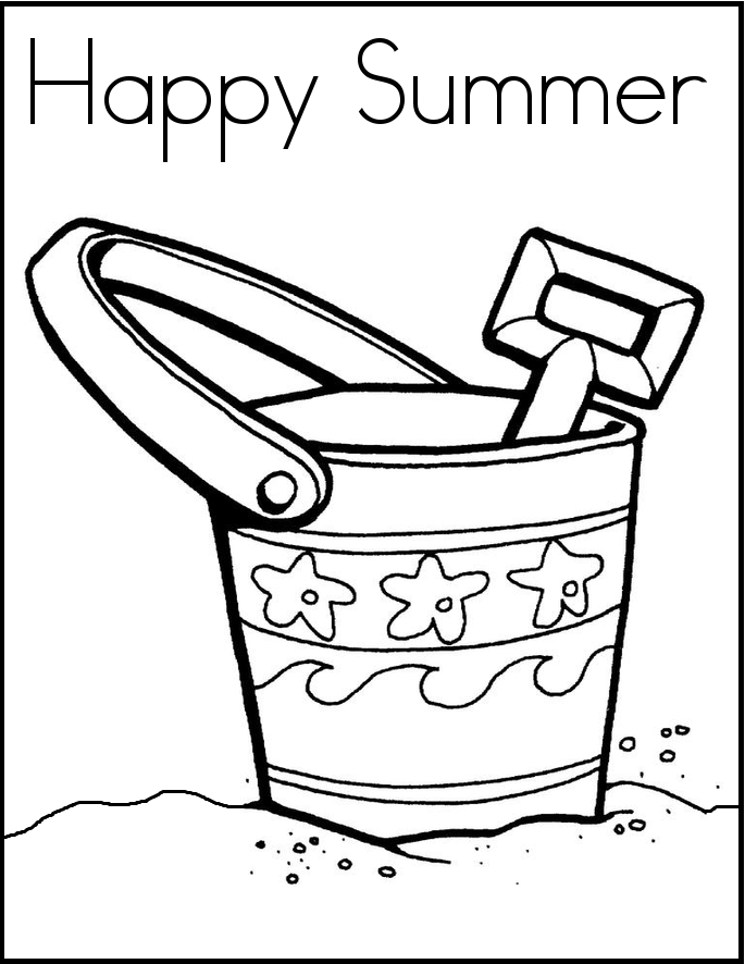 Free Printable Summer Vacation Coloring Sheets
