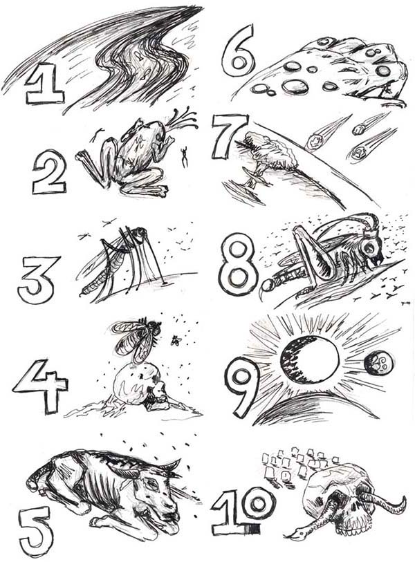 Picture of 10 Plagues of Egypt Coloring Page: Picture of 10 ...