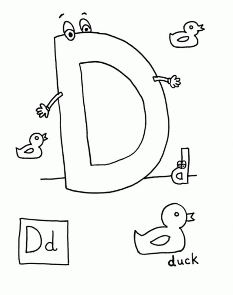 D Is For Dinosaur Coloring Pages - Coloring Home