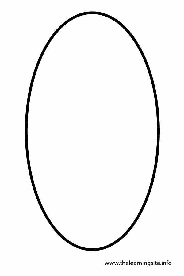 Free coloring pages of free oval