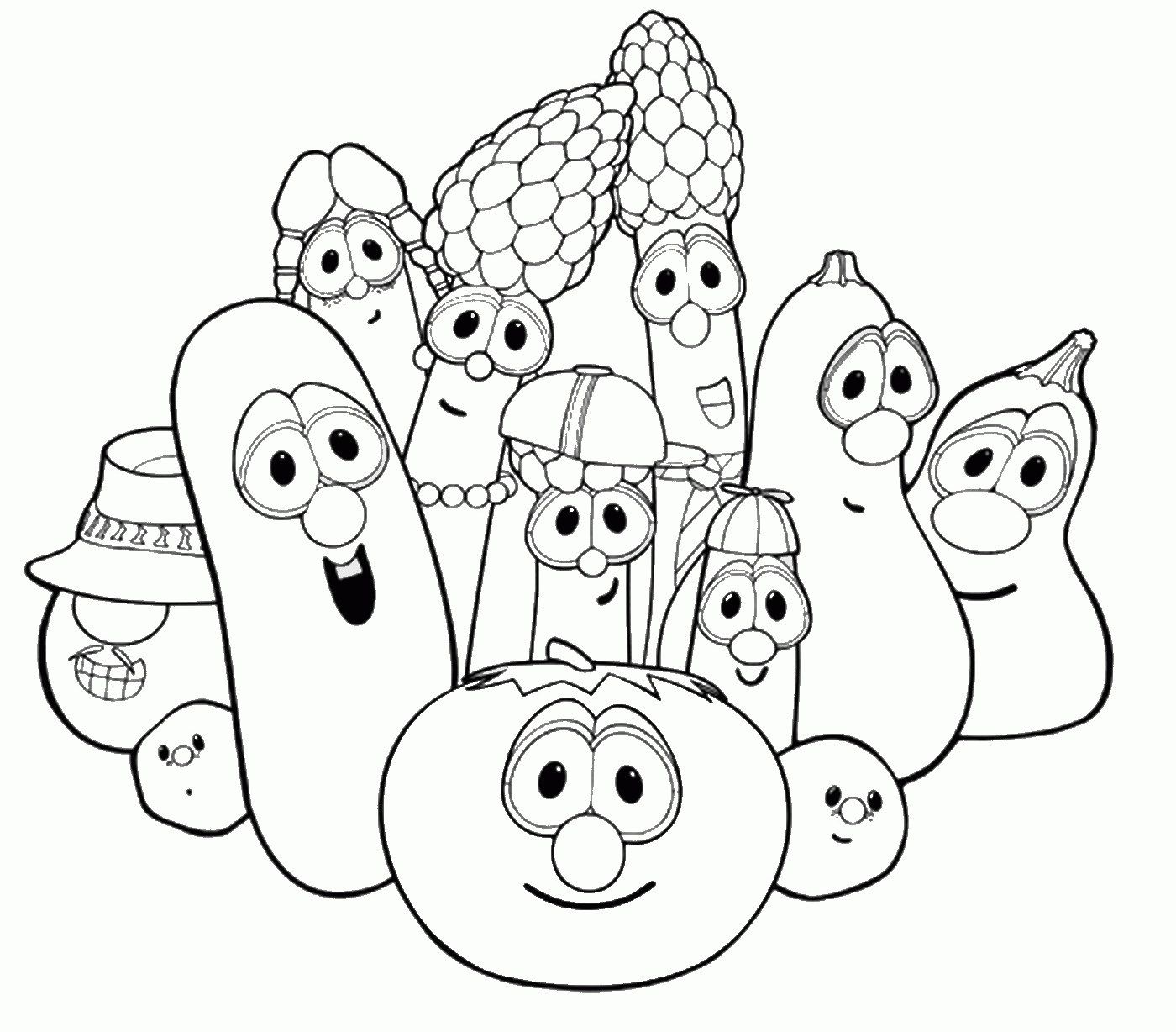 VeggieTales Coloring Page - Coloring Home