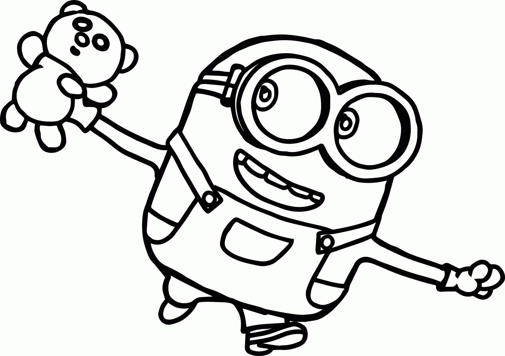 Minions Coloring Pages Bob Coloring Home