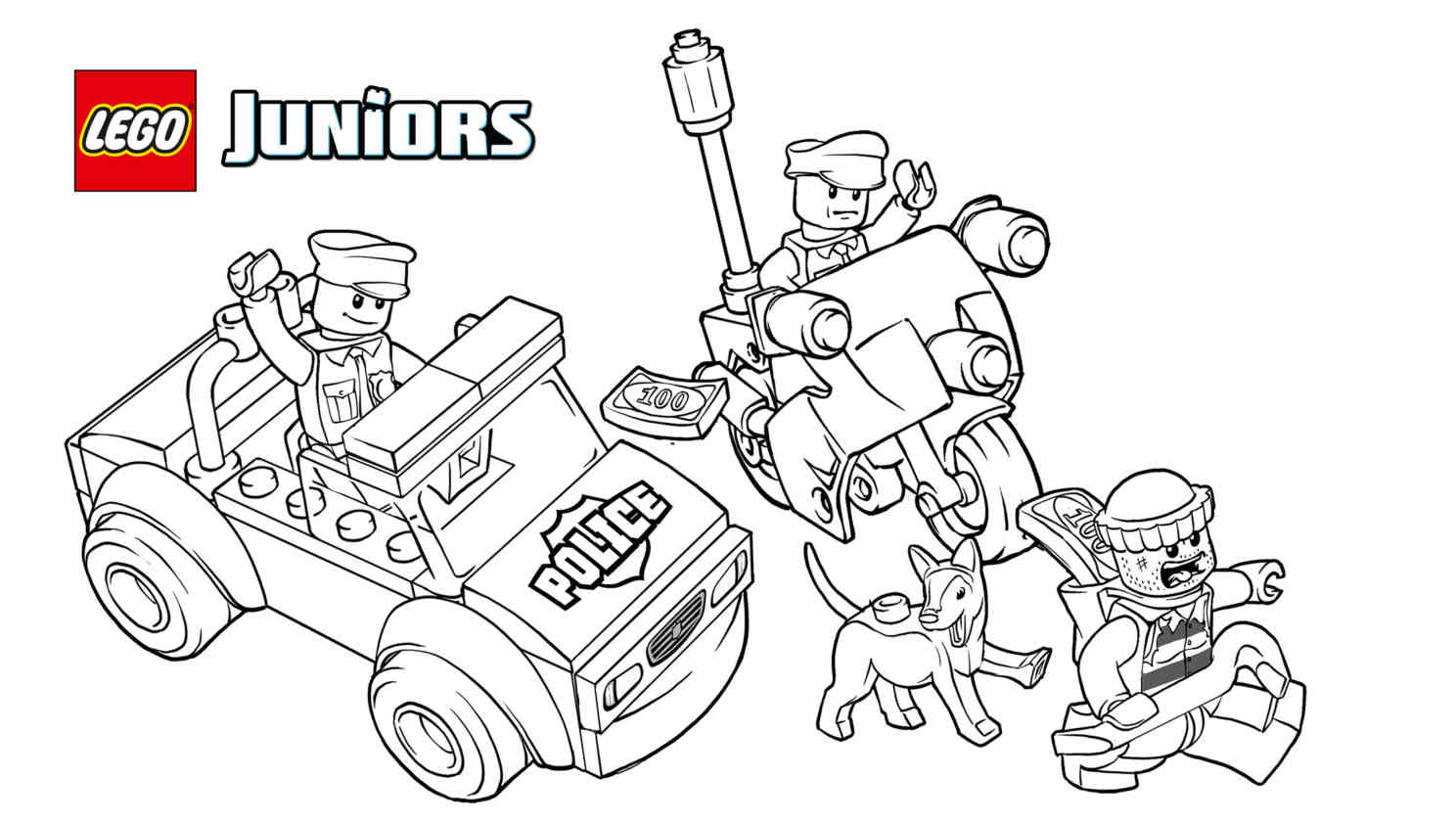 Lego Police Coloring Pictures - High Quality Coloring Pages - Coloring Home