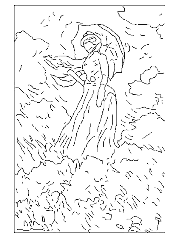 Free Famous Painting Coloring Pages - High Quality Coloring Pages
