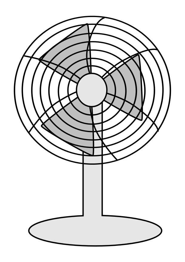 Coloring page fan - img 28622.