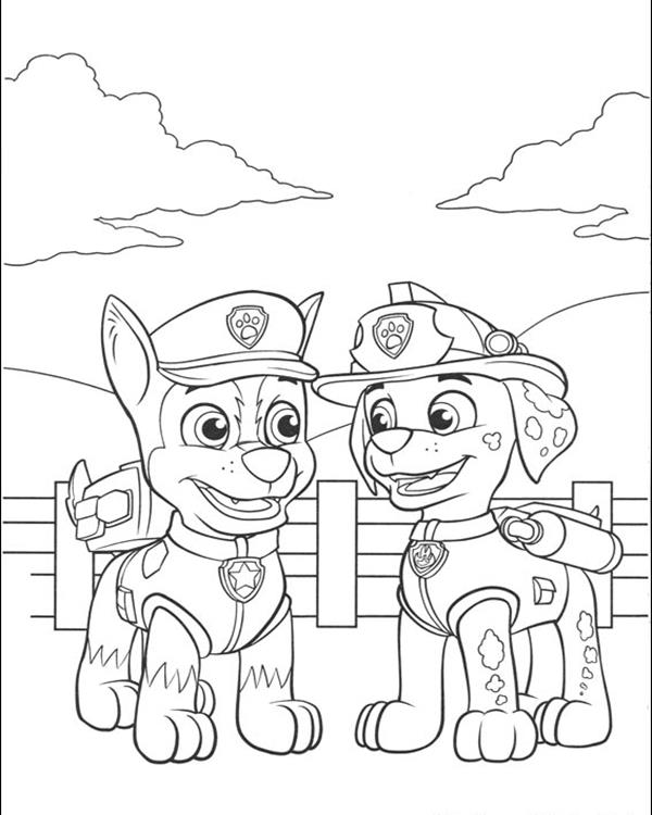 paw patrol coloring pages  coloring home