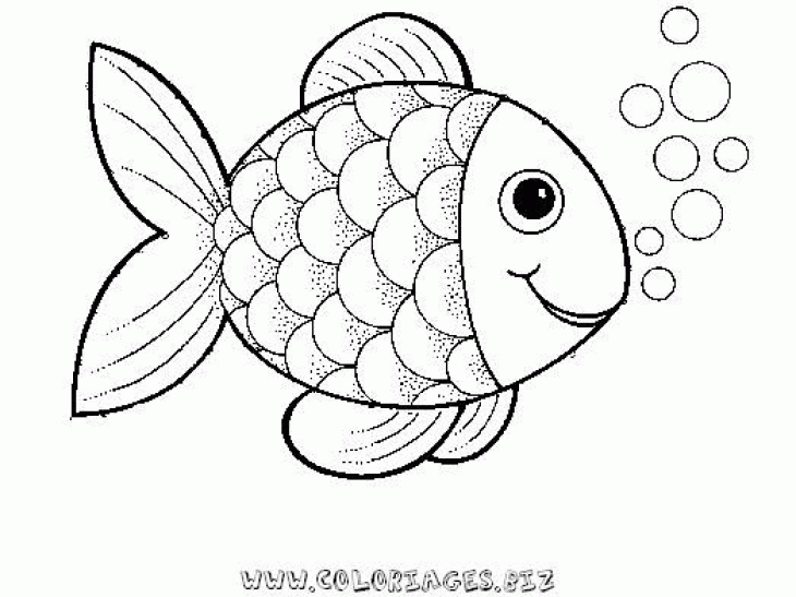 Rainbow Fish Coloring Page - Coloring Home