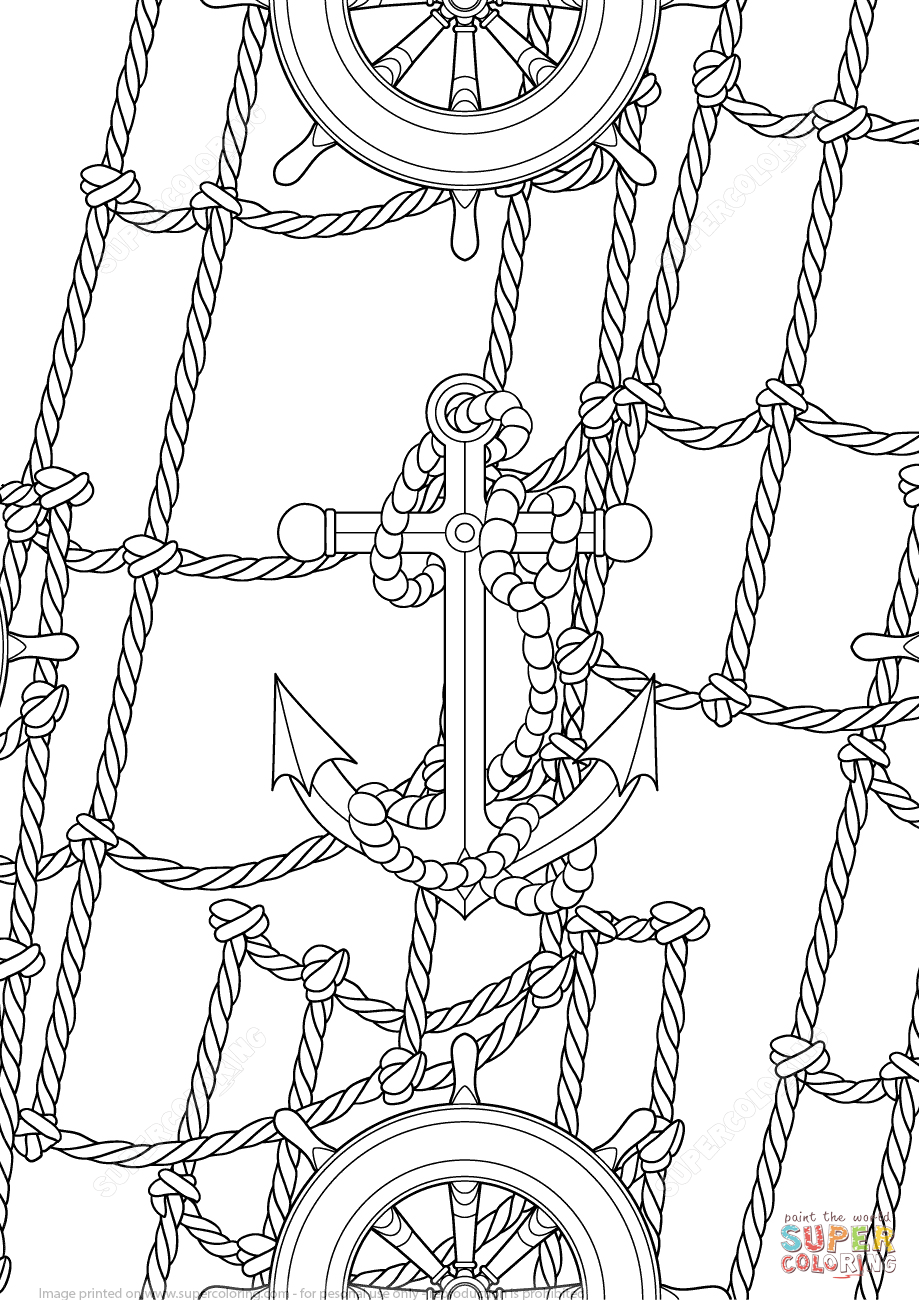 Anchor Coloring Page - Coloring Home