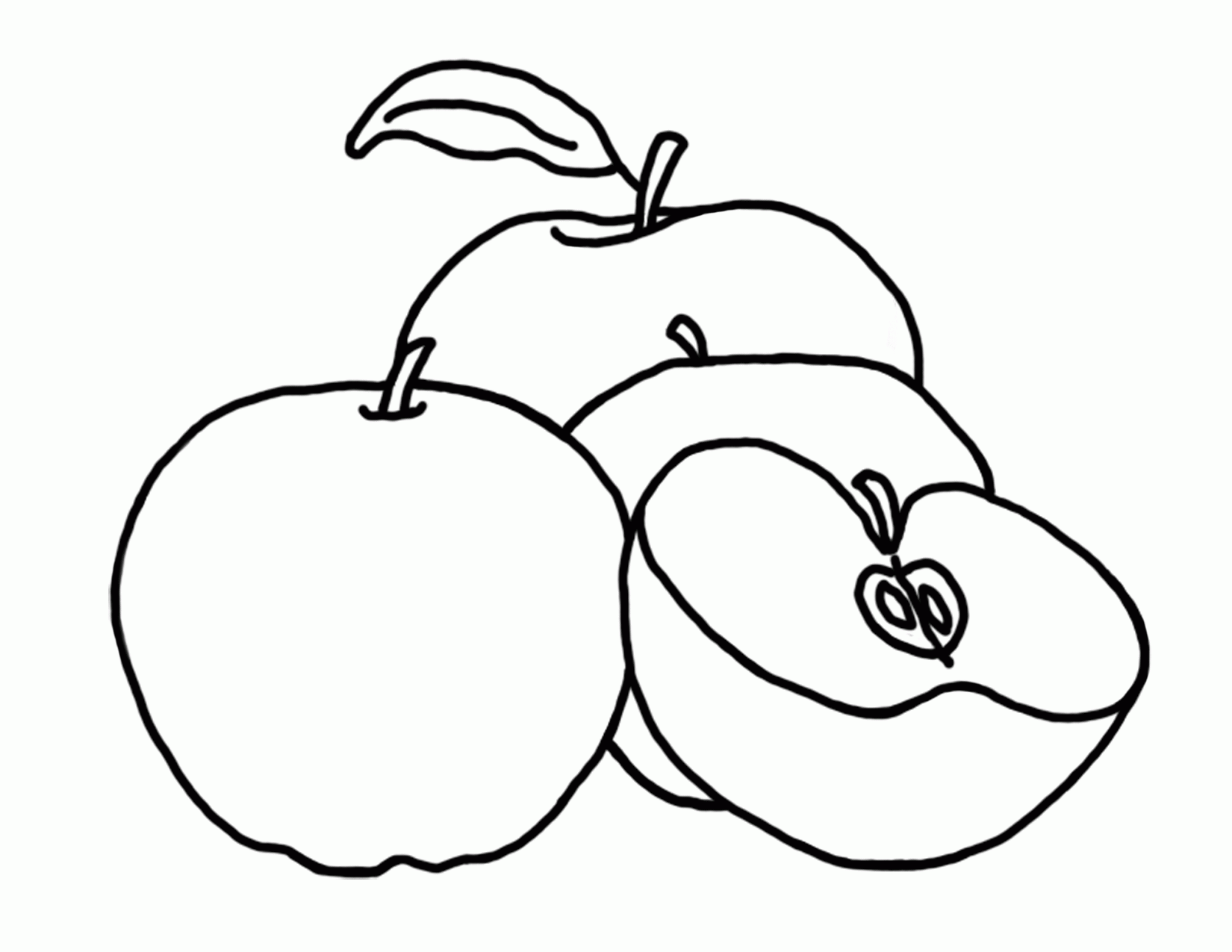 Coloring Page Kids Apple Tree Home Free Printable Pages