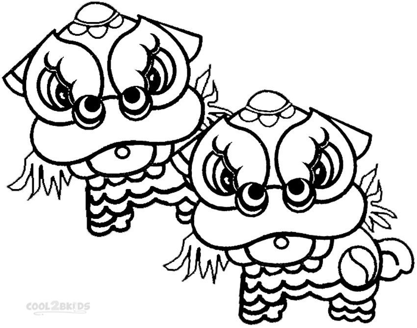 Chinese New Year Coloring Page Coloring Home