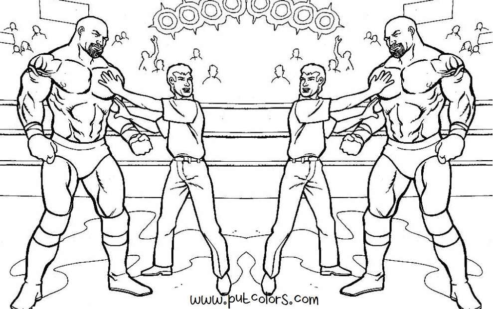 Wwe For Kids | Free Coloring Pages on Masivy World