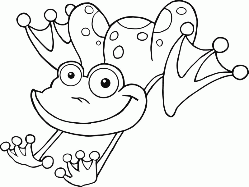 Cute Frog Coloring Pages - Coloring Home