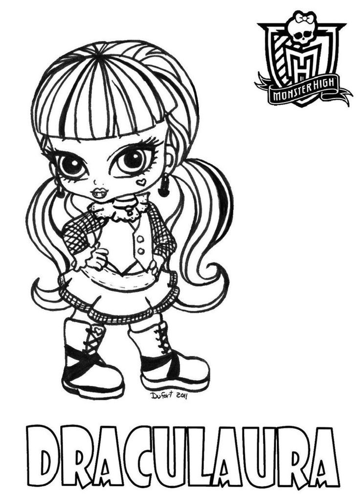 Monster High Babies Coloring Pages | Monster High