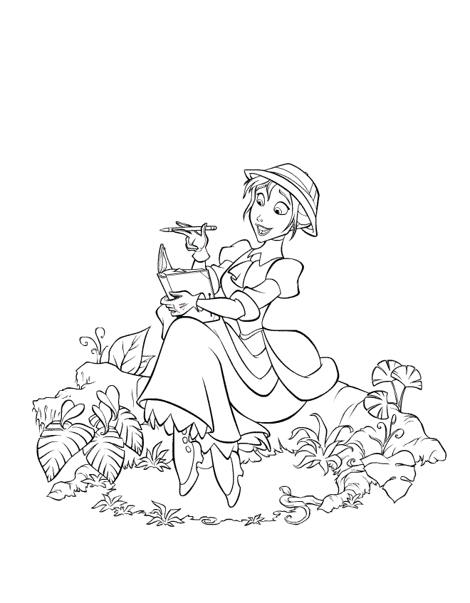 Tarzan and Ursula Coloring Pages | Coloring Pages