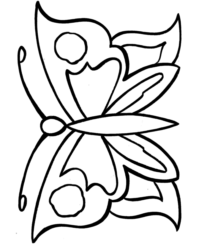 Free Printable Butterfly Templates - Coloring Home