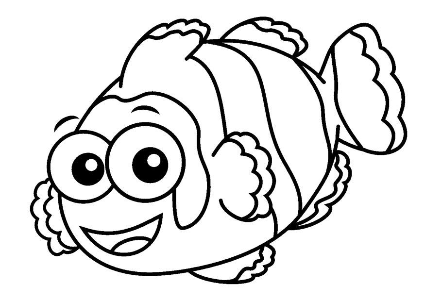 Clown Fish Coloring Pages For Kids