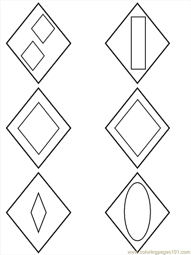 dimond shape Colouring Pages (page 3)