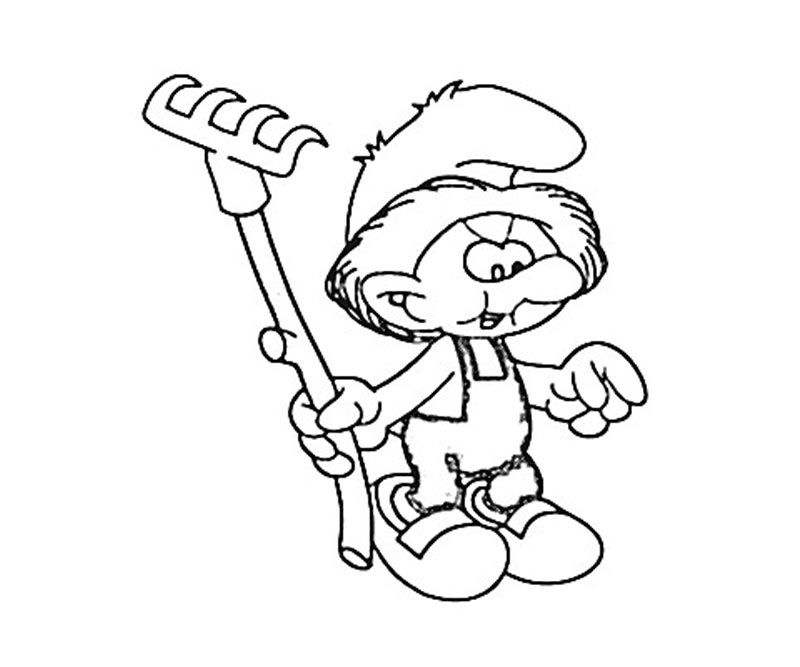 Farmer Smurf Coloring Pages | HelloColoring.com | Coloring Pages